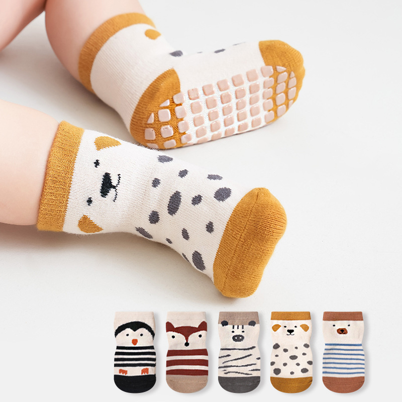 Unisex Baby Socks Non Slip - 패션 아기 바닥 양말 귀여운 동물