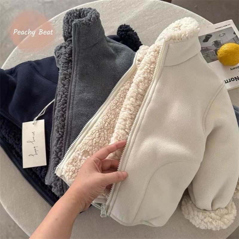 Toddler Boy Winter Fleece Jacket - 패션 아기 남아 여아 인조 퍼