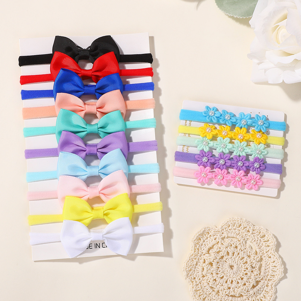 Baby Gear - 아기 소녀를위한 15Pcs 리본 Bowknot 탄성