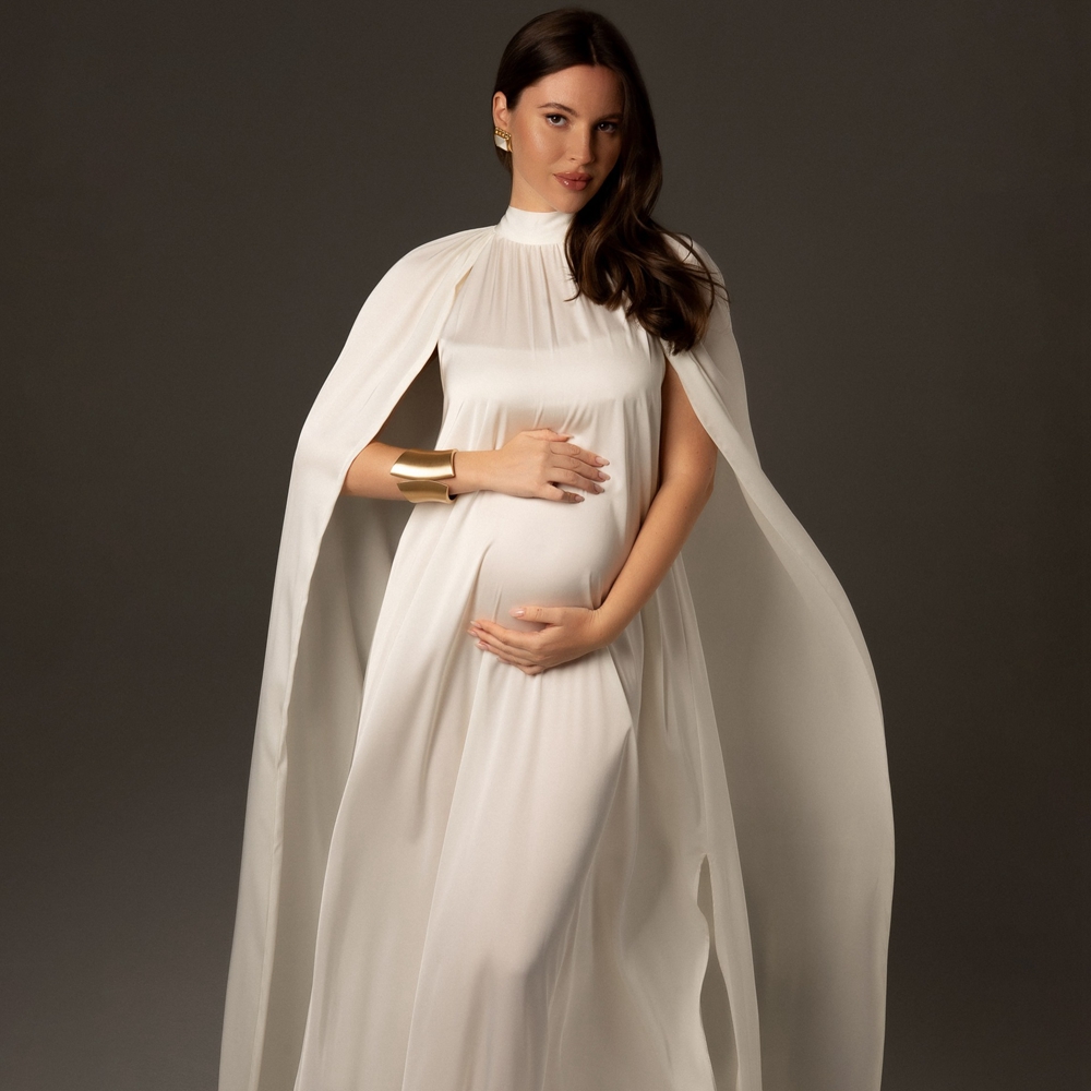 Maternity Wear - 출산 사진 촬영 소품 드레스 우아한