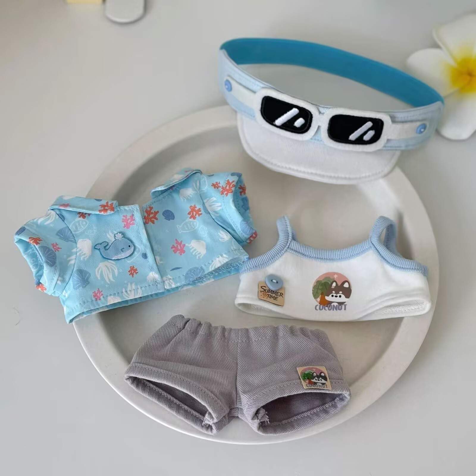 Baby Clothes - 20cm 아기 드레스, 코코넛 언노운 아일랜드