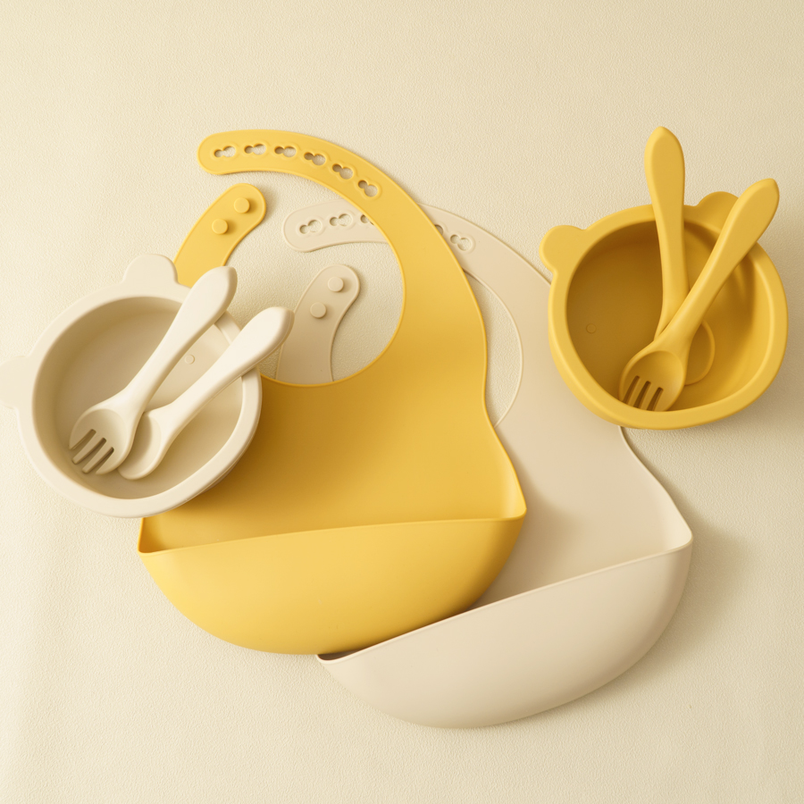 Waterproof Baby Bibs Silicone - 실리콘 어린이 식기 아기 수유 세트,