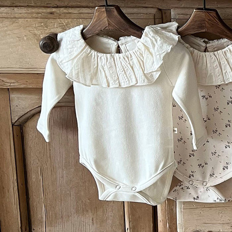 신생아용 레이스 칼라 점프수트, 부드러운 긴팔 바디 수 - Newborn Baby Girl Romper Floral 리뷰 및 가격