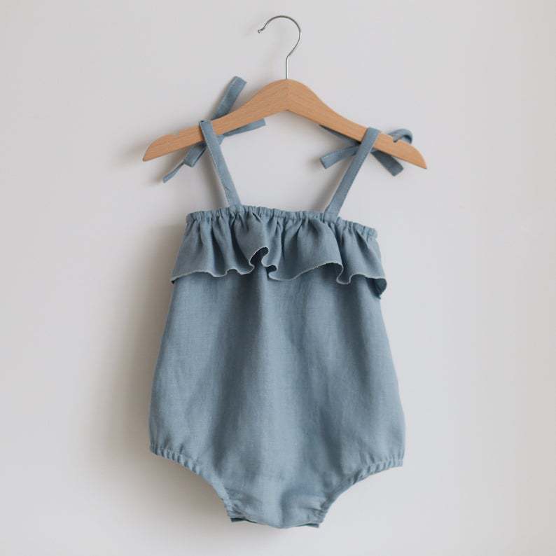 여름 아기 소녀 옷 롬퍼 나비매듭 코튼 리넨 원피스 점 - Baby Summer Linen Sleeveless Jumpsuit 리뷰 및 가격