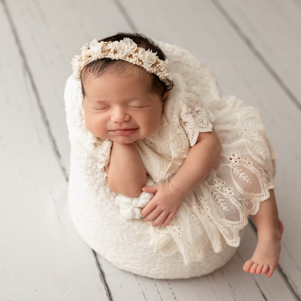 전문 스튜디오 신생아 사진 촬영 소품 롬퍼 자수 유아  - Newborn Baby Girl Romper Floral 리뷰 및 가격