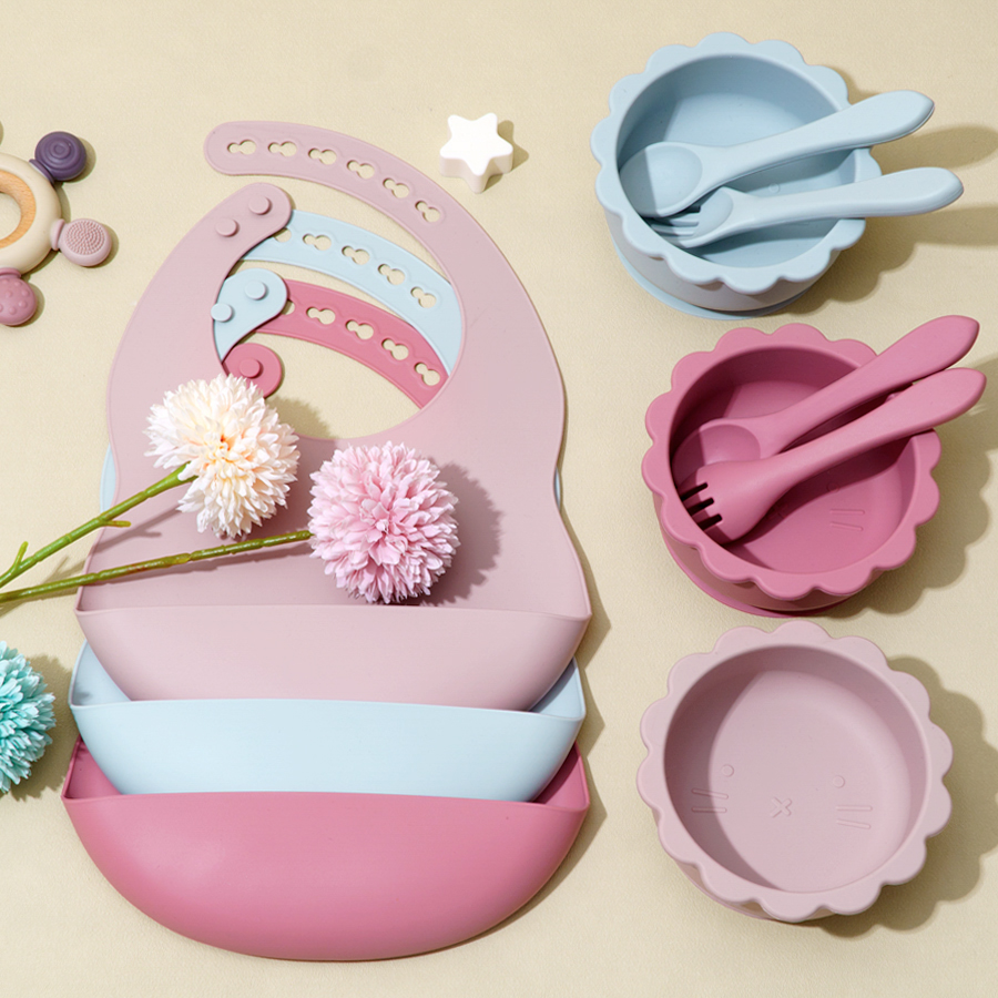 소프트 스푼 포크 아기 실리콘 식기 세트, 방수 아기  - Waterproof Baby Bibs Silicone 리뷰 및 가격