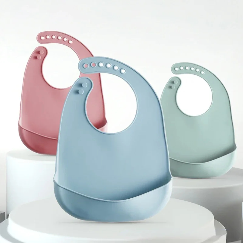 1/3pcs 아기 턱받이 조절 가능한 방수 턱받이 아기 - Waterproof Baby Bibs Silicone 리뷰 및 가격