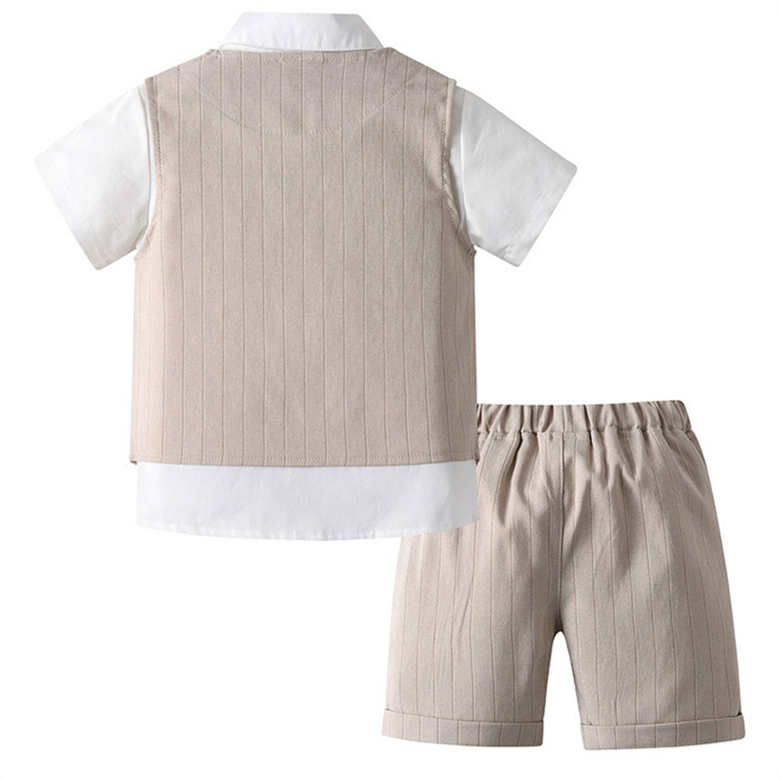 아기 남자 정장 의상, 라펠 반팔 보우 조끼 셔츠 상의 - Baby Boy Suit Set Baptism 리뷰 및 가격