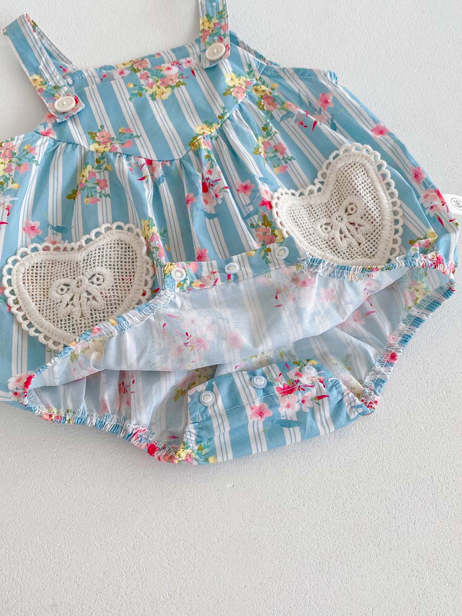 2PCS 신생아 옷 아기 소녀 바디 슈트 플러터 슬리브 - Newborn Baby Girl Romper Floral 리뷰 및 가격