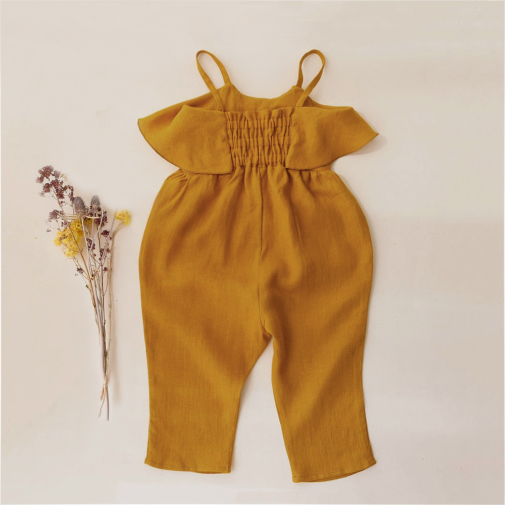 아기 소녀 여름 옷, 유아 소녀 롬퍼, 유아 소녀 점프 - Baby Summer Linen Sleeveless Jumpsuit 리뷰 및 가격