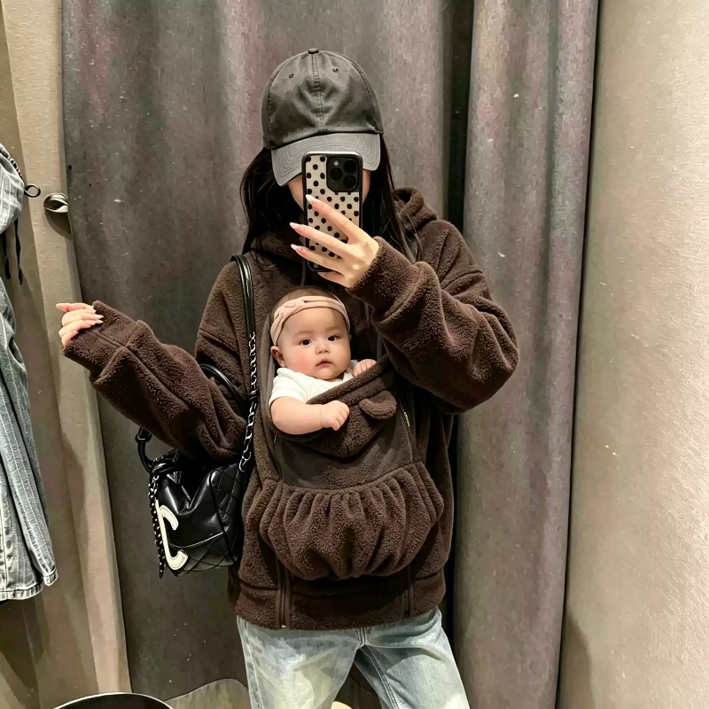 2-in-1 캥거루 스타일 아기띠 기능성 플리스 후드  - Maternity Wear 리뷰 및 가격