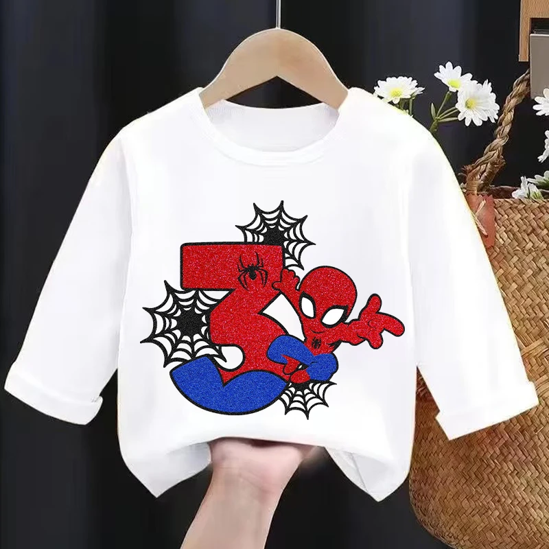 새로운 스파이더맨 아동용 긴팔 티셔츠, 만화 캐릭터와  - Baby Clothes 리뷰 및 가격