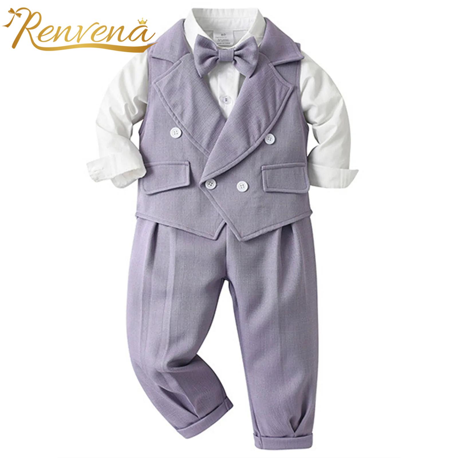 아기 소년 신사 정장 세례 세례 의상 유아 의류 긴 소 - Baby Boy Suit Set Baptism 리뷰 및 가격