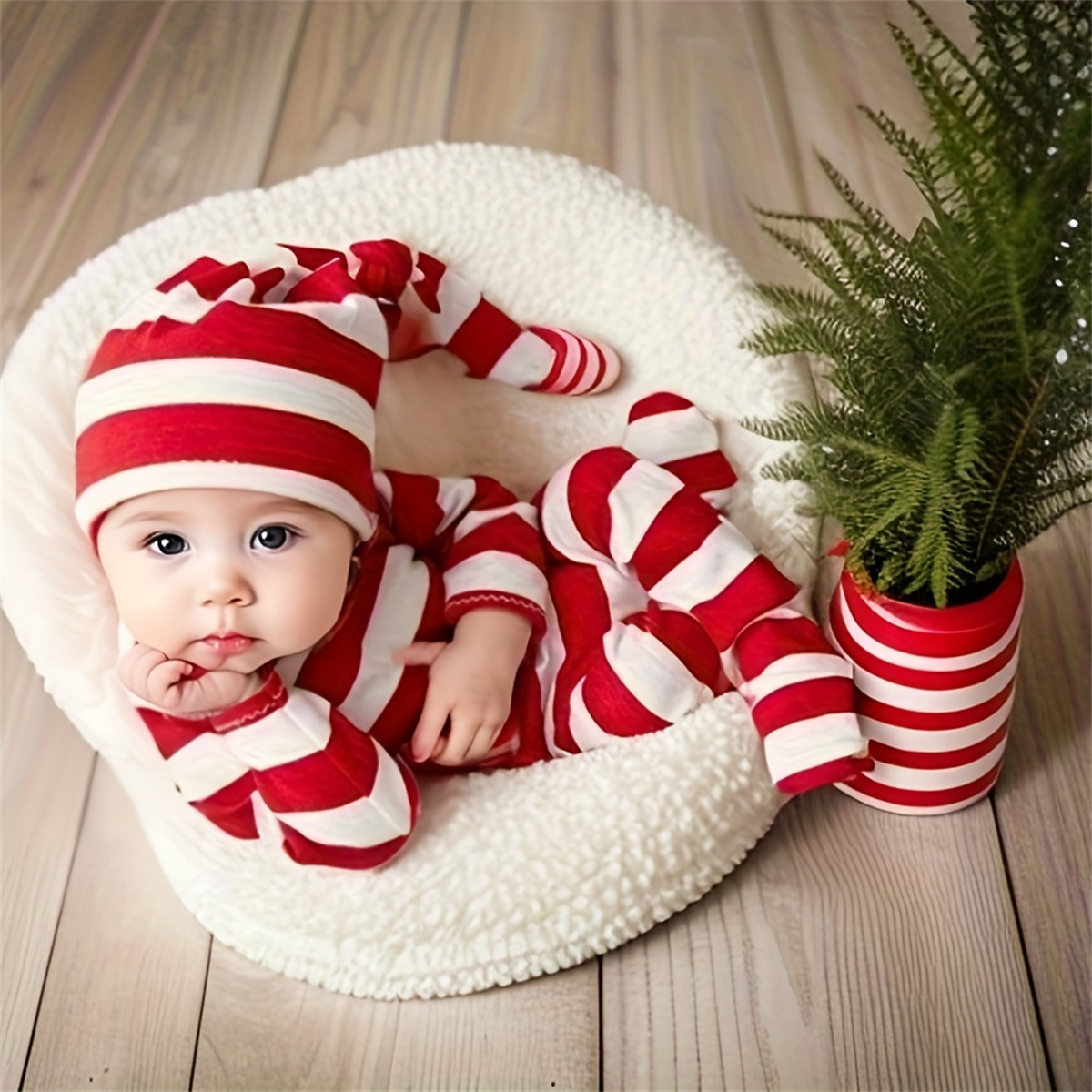 Ylsteed 모자와 칼라가 있는 신생아 레드 점프수트 - Infant Photography Props Outfit 리뷰 및 가격