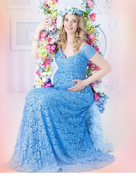 유럽풍 아메리칸 스타일 임부복 레이스 트레인 반팔 맥시 - Maternity Wear 리뷰 및 가격