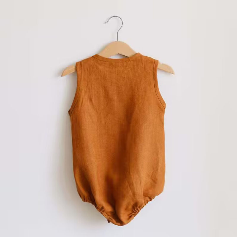 신생아 아기 소년 리넨 코튼 Romper 부드러운 통기 - Baby Summer Linen Sleeveless Jumpsuit 리뷰 및 가격