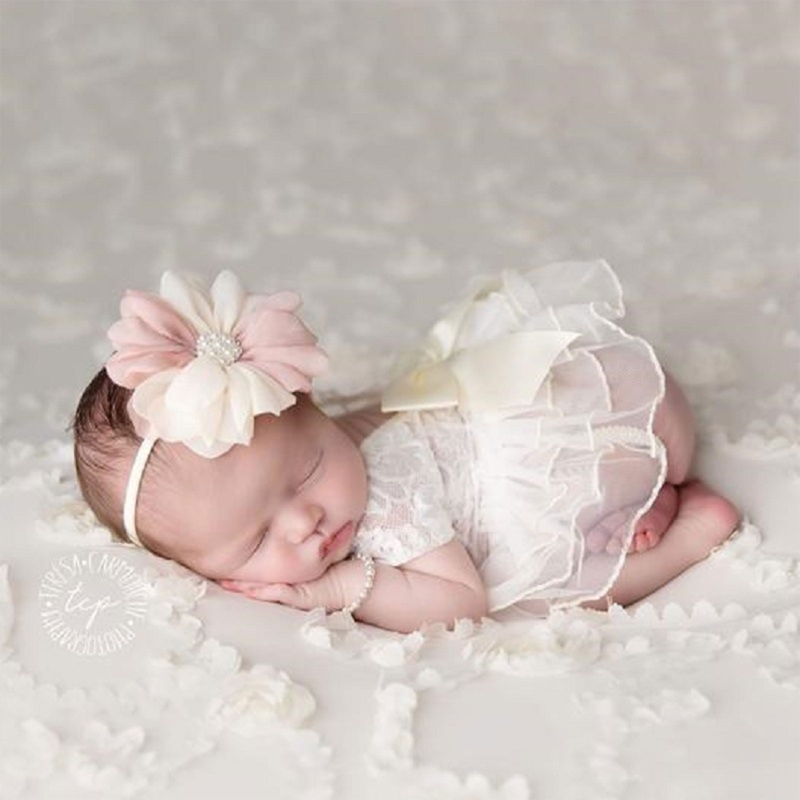 아기 사진 소품 복장 레이스 나비 매듭 스커트 꽃 머리 - Infant Photography Props Outfit 리뷰 및 가격